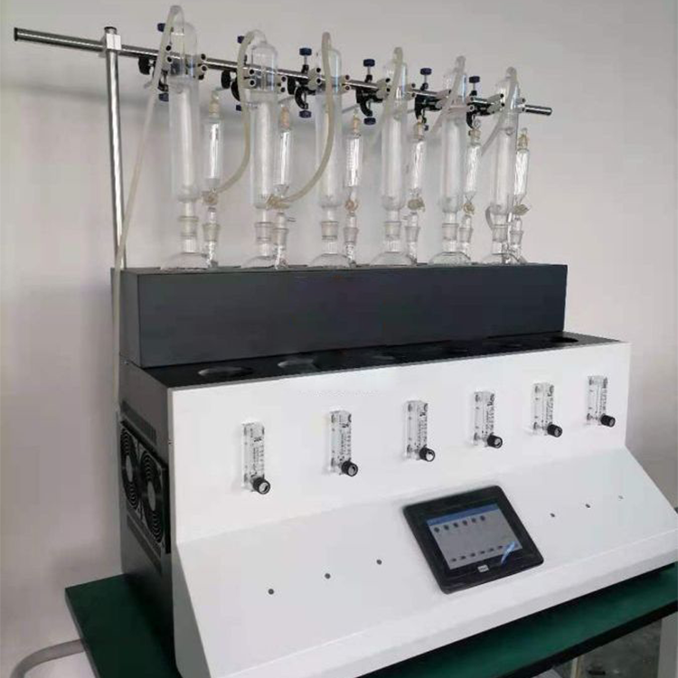 川昱仪器 中药行业一体式氮气循环蒸馏仪 二氧化硫测定装置