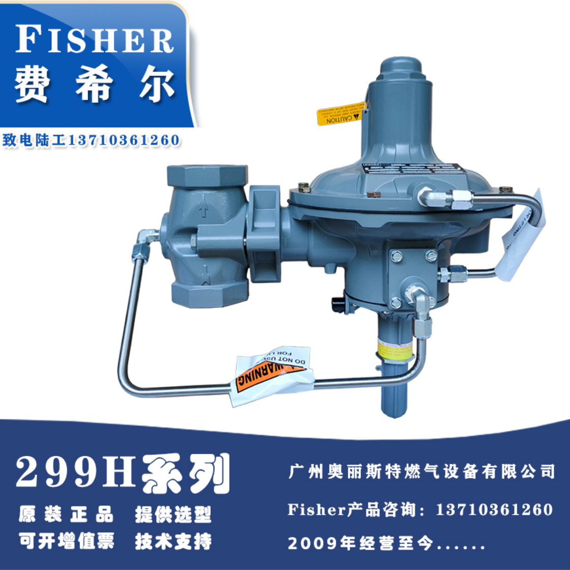 Fisher费希尔299H/DN50天然气调压器