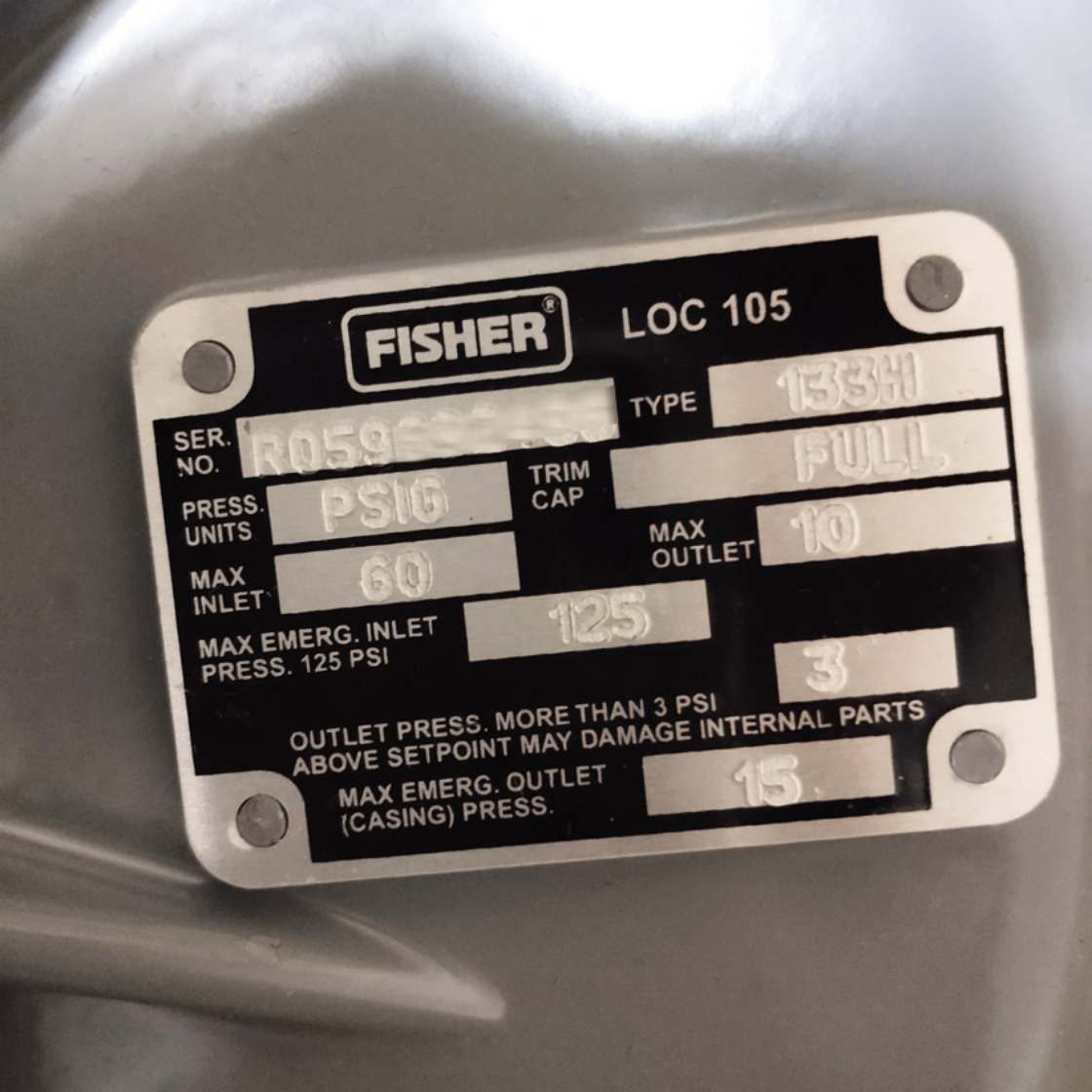 Fisher费希尔进口133L/DN50/NPT内螺纹中低压调压器