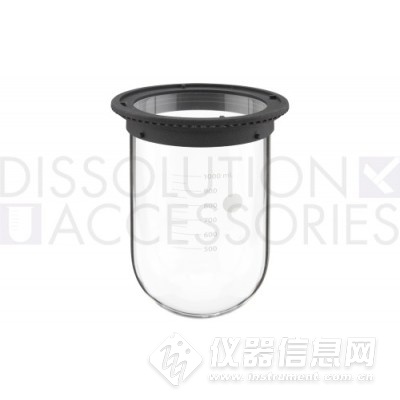 PROSENSE+Standard Vessels/标准溶出杯 用于Teledyne Hanson Vision的1000ml透明玻璃溶出杯