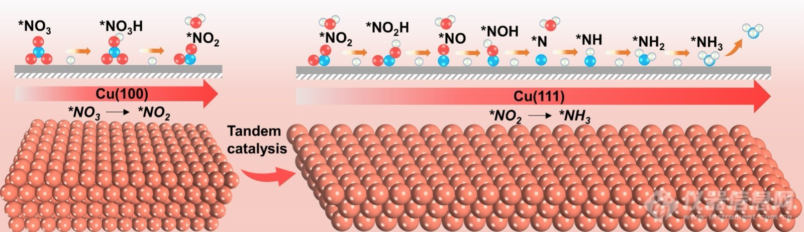 大连化物所实现铜晶面串联催化促进电化学还原硝酸盐合成氨