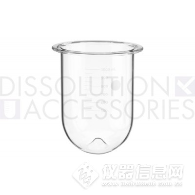 PROSENSE+Standard Vessels/标准溶出杯 用于 Caleva的1000ml透明玻璃PEAK溶出杯