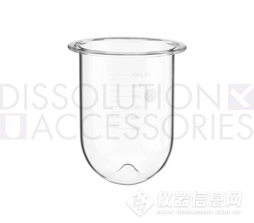 PROSENSE+Standard Vessels/标准溶出杯 用于 Caleva的1000ml透明玻璃PEAK溶出杯