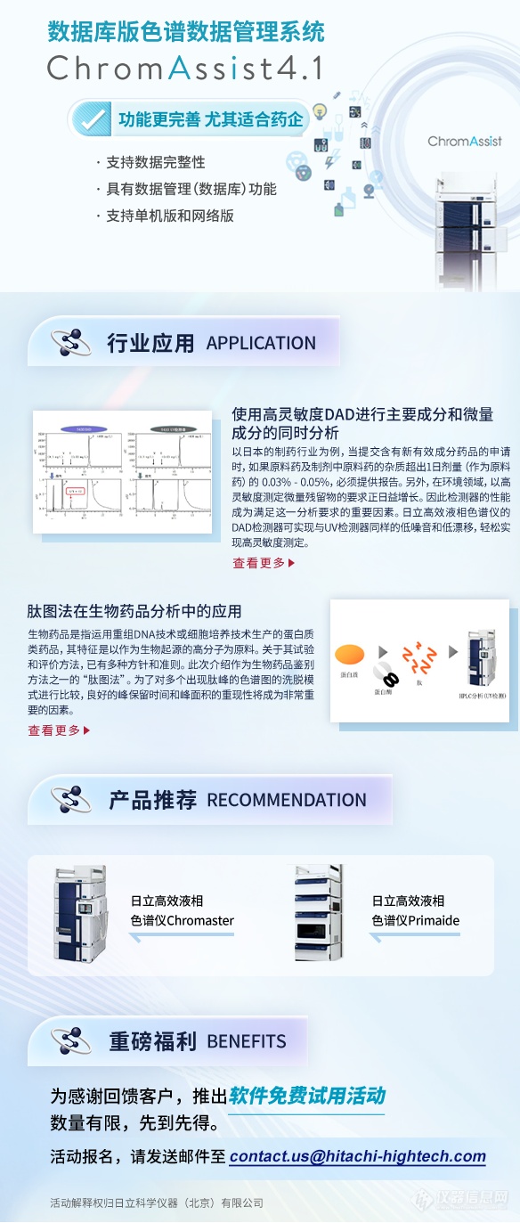 药企福音——数据库版色谱数据管理系统ChromAssist4.1