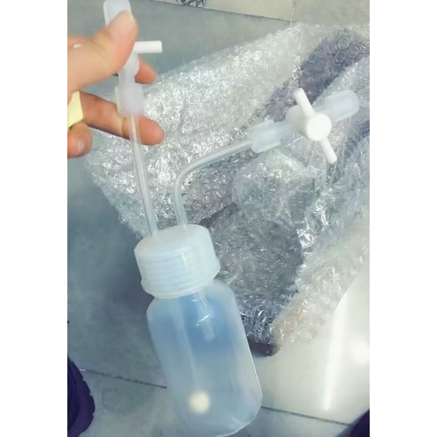 PFA吸收瓶反应瓶撞击瓶洗气瓶加工定制500ml1L