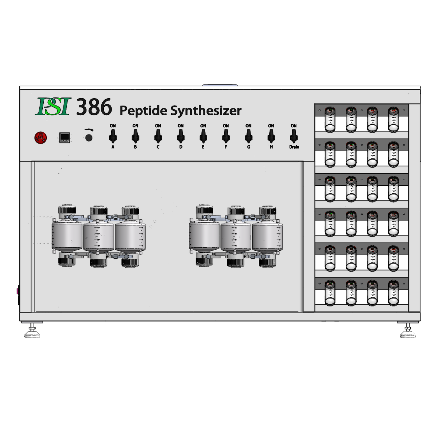 DL-PSI全自动多肽合成仪386六通道研发型