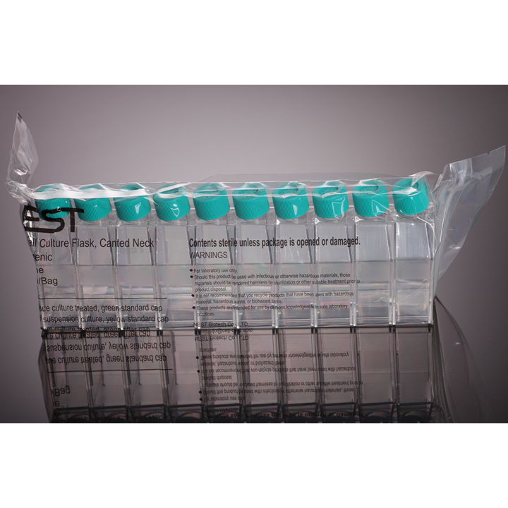 耐思 细胞培养瓶 聚苯乙烯灭菌密封盖 易于堆放密封包装高度透明
