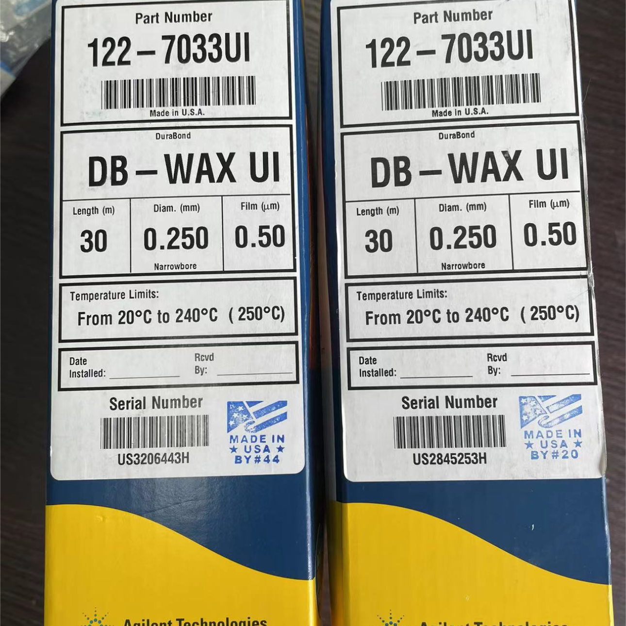 DB-WAX气相色谱柱122-7033安捷伦一款强极性聚乙二醇 (PEG) 色谱柱