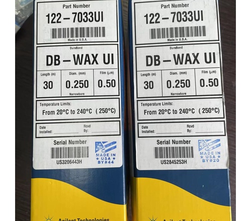 DB-WAX气相色谱柱122-7033安捷伦一款强极性聚乙二醇 (PEG) 色谱柱