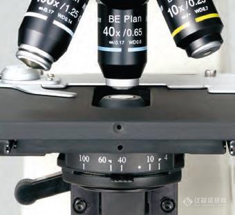 尼康显微镜E100带有位置指示标签的聚光器