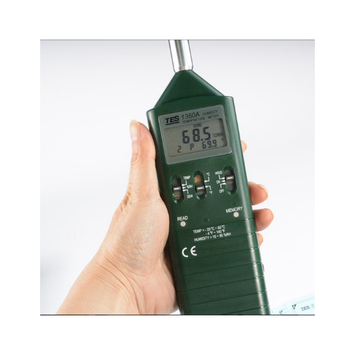 TES-1360A数字式温湿度仪 测量环境空气温度及相对湿度