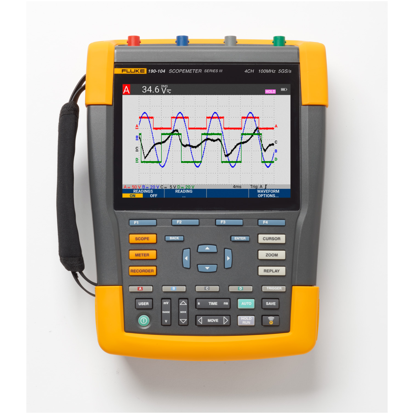 Fluke-190-104 ScopeMeter&reg;彩色数字示波表