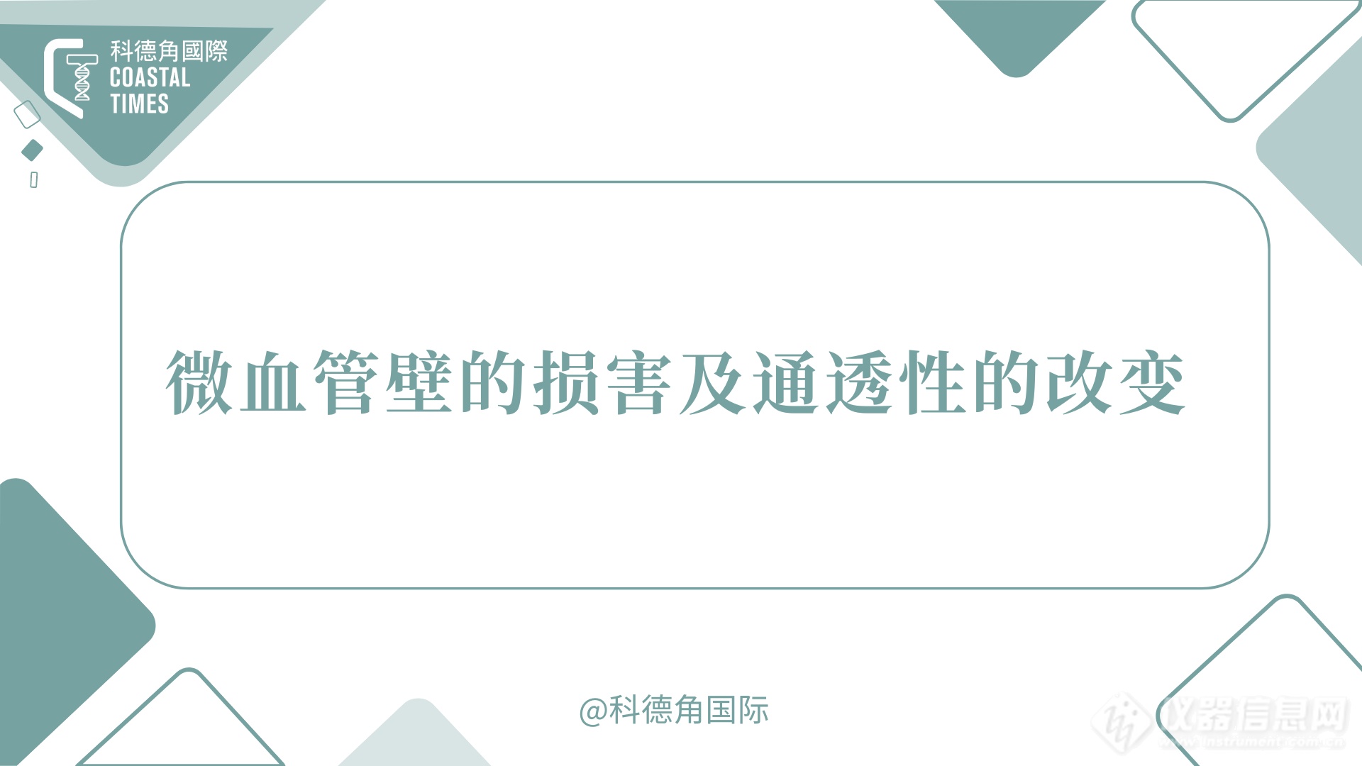 微血管壁的损害及通透性的改变