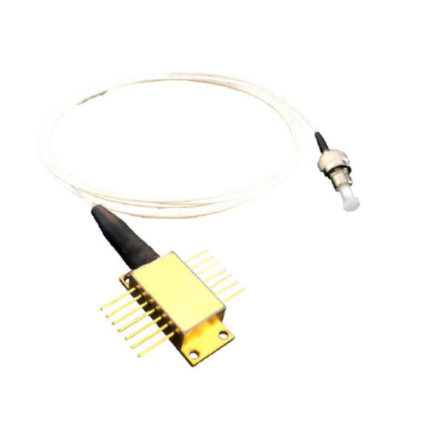405nm/410nm 40mW 14-Pin蝶形单模保偏光纤耦合激光器模块/单模保偏尾纤激光二极管