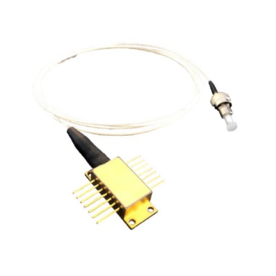 520nm/525nm/532nm 20mW 14-Pin蝶形带PD 单模保偏光纤耦合激光器模块
