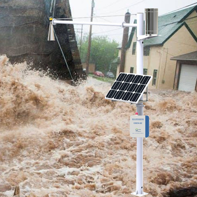 暴雨洪水内涝自动监测预警系统 水雨情降雨量积水测报站