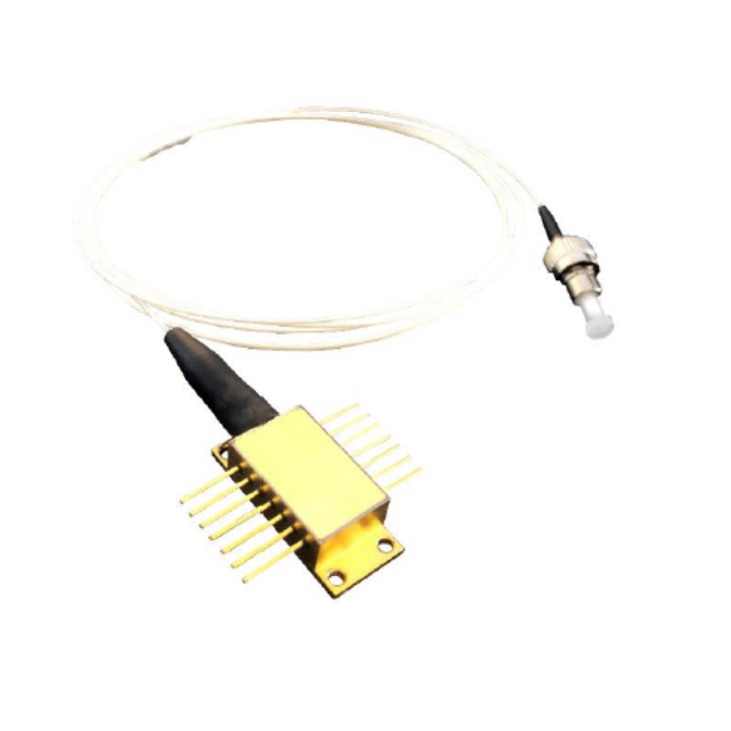 510nm 20mW 14-Pin蝶形单模保偏光纤耦合激光器模块/单模保偏尾纤激光二极管