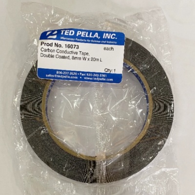 TedPella 16073 双面碳导电胶带Carbon Conductive Tape,Double Coated 8mmW×20mL
