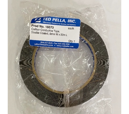 TedPella 16073 双面碳导电胶带Carbon Conductive Tape,Double Coated 8mmW×20mL