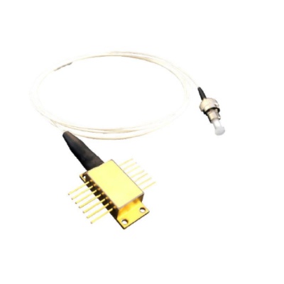 510nm 10mW 14-Pin蝶形单模光纤耦合激光器模块/单模尾纤激光二极管