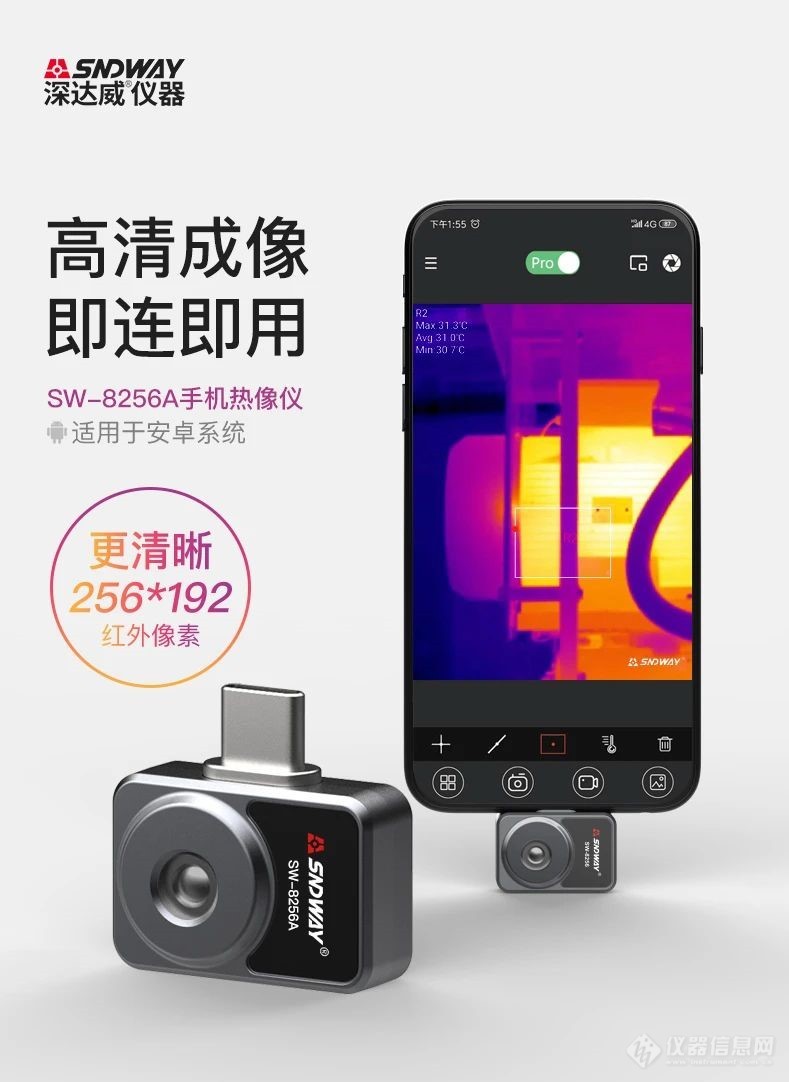 【新品发布】深达威SW-8256A手机热像仪重磅上市