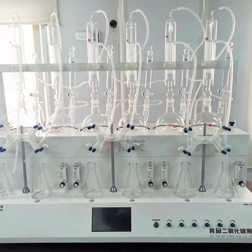 中药二氧化硫检测蒸馏仪,6联二氧化硫测定仪价格