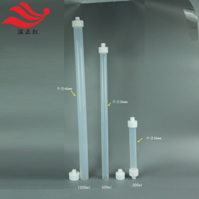 pfa层析柱透明过滤柱电解液配置用微柱带筛板特氟龙交换柱