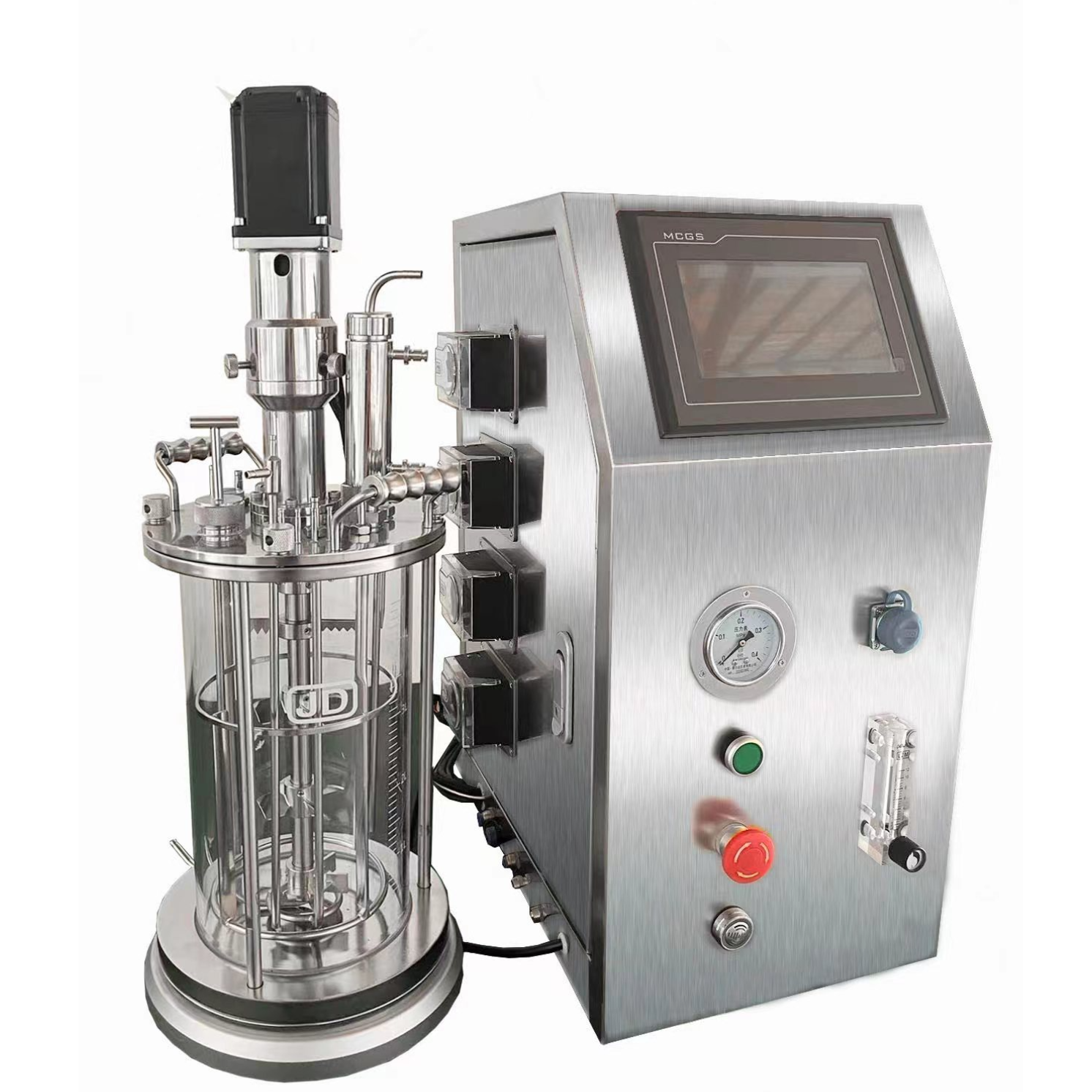 实验室通用液体台式玻璃发酵罐