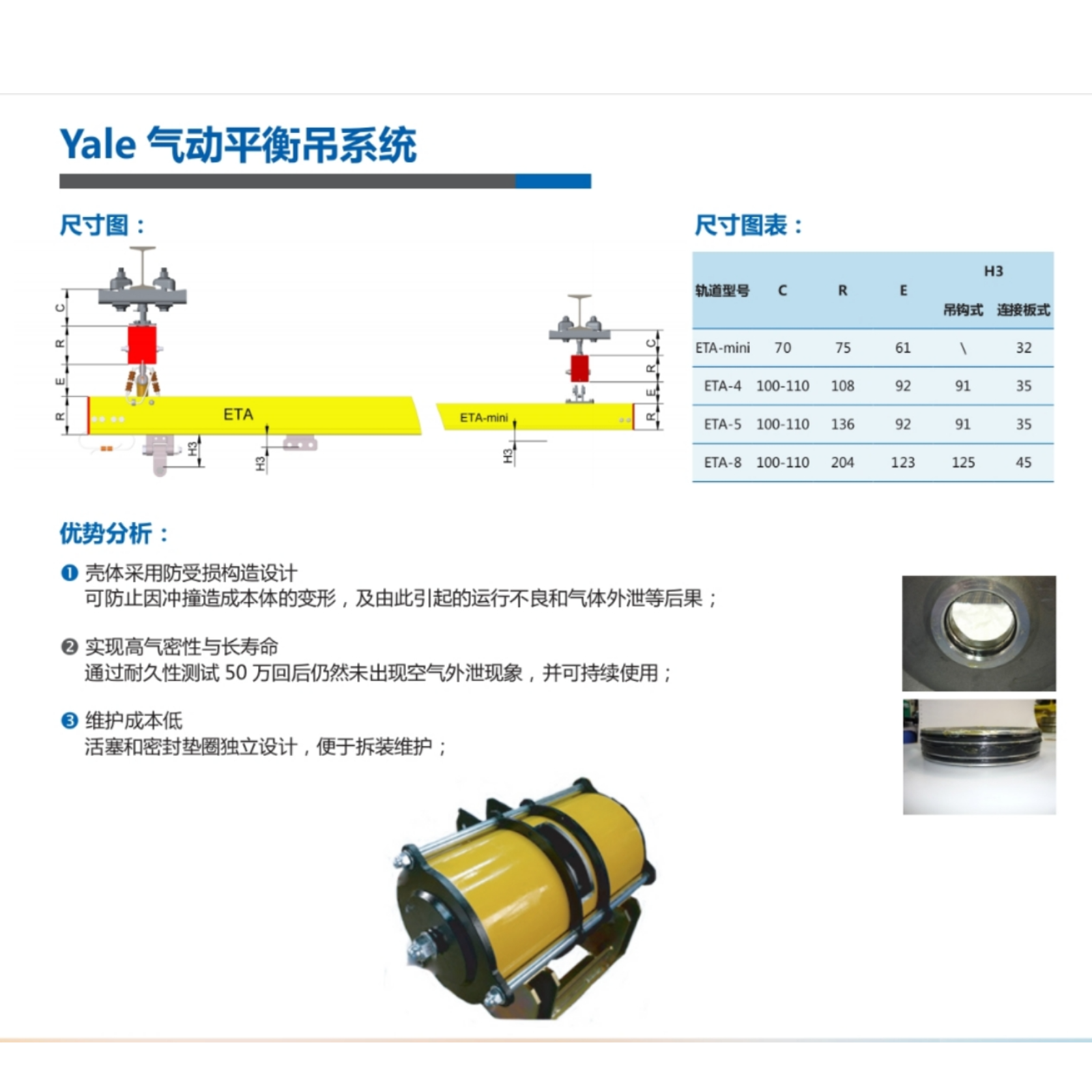 Yale 气动平衡吊系统