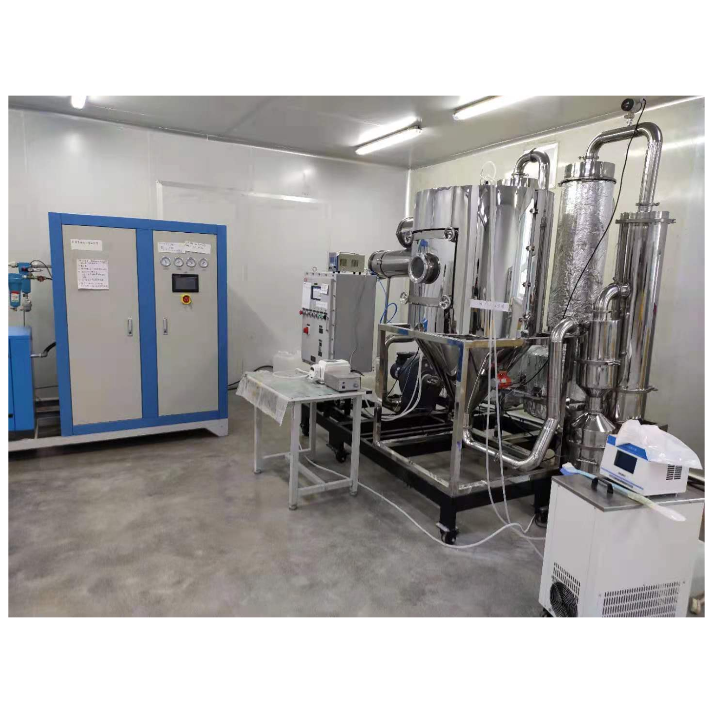 氮气循环闭路喷雾干燥机 实验室有机溶剂溶液雾化装置