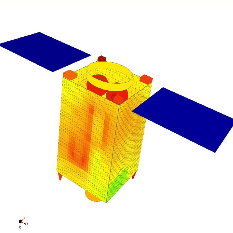 卫星热模型与太阳模拟器