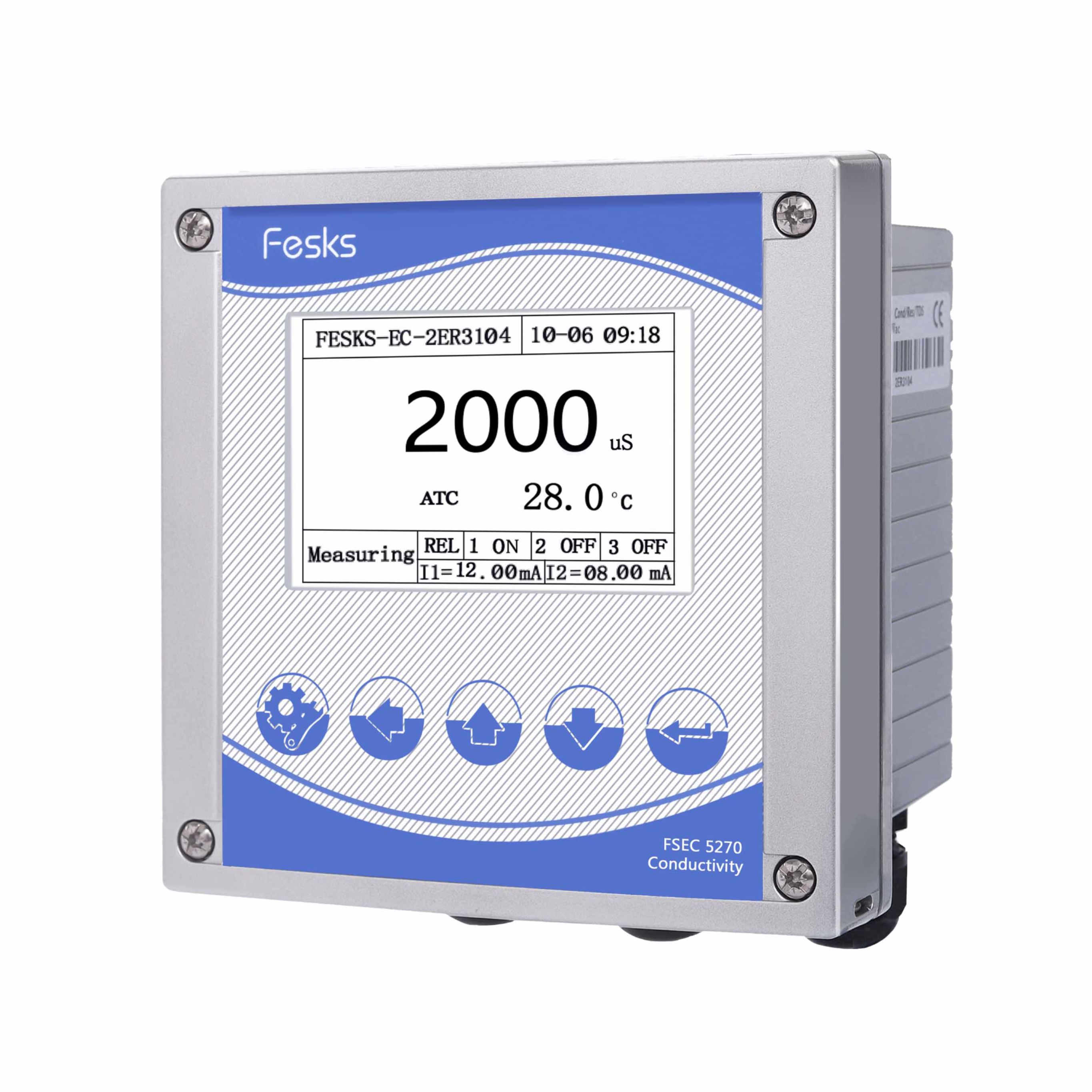 进口品牌英国Fesks费思克在线电导率TDS盐度分析仪FSEC 5270