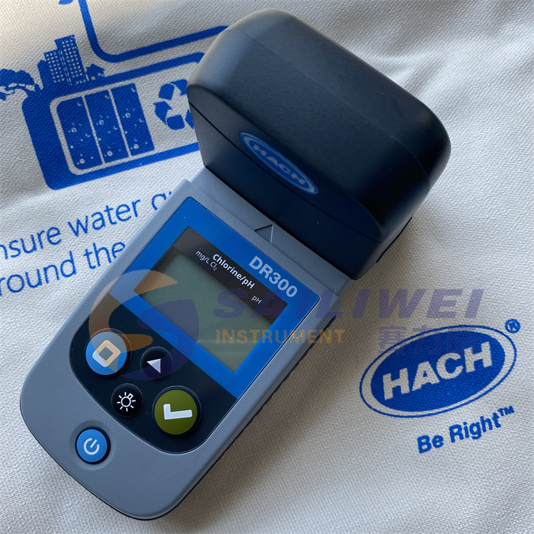 HACH哈希DR300便携式余氯/总氯比色计 直读式操作