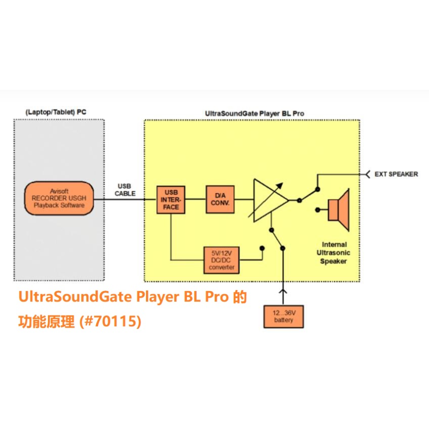 声谱声音超声播放装置UltraSoundGate Player BL Pro