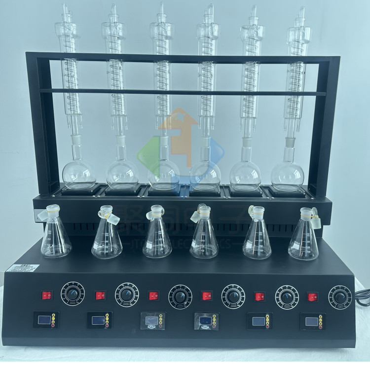 实验室简易蒸馏装置JTZL-6C挥发酚氨氮土壤多功能蒸馏器