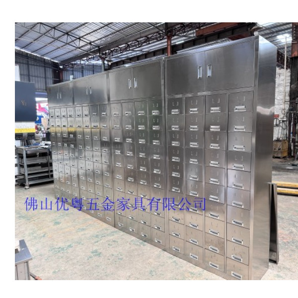 广州市不锈钢调剂台不锈钢药房货架1.2米中草药柜厂家供货