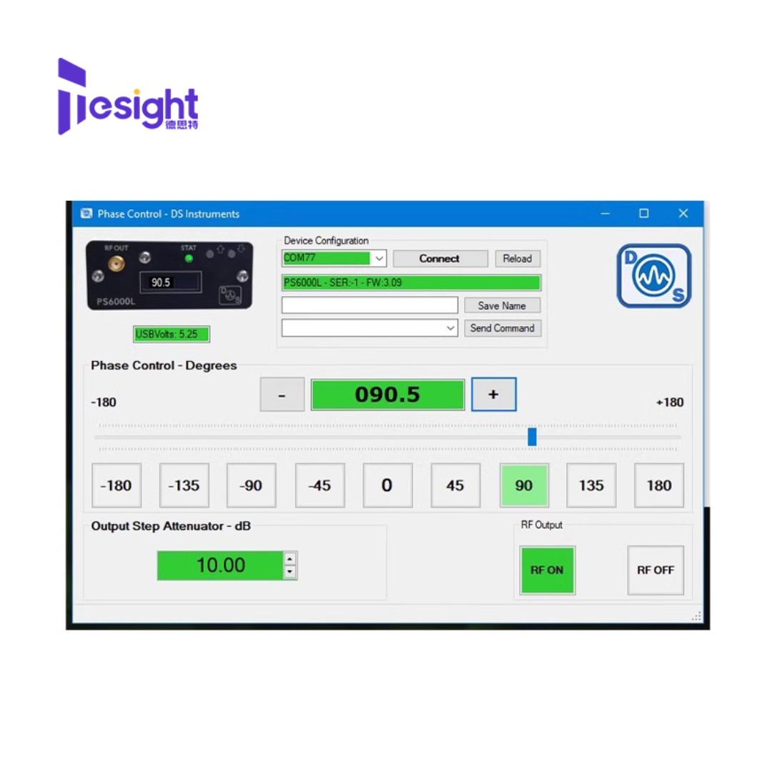 德思特DS便携式数字射频移相器6GHz迷你移相器TS-PS6000L