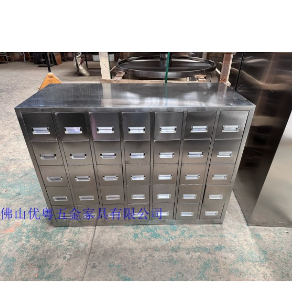广州市不锈钢调剂台不锈钢药房货架1.2米中草药柜厂家供货