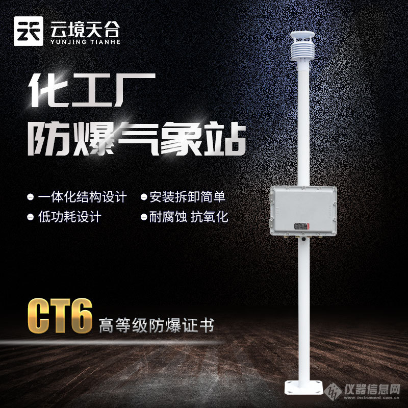 天合推荐: 山东天合防爆气象站-一款有ct6高等级防爆证书的防爆款气
