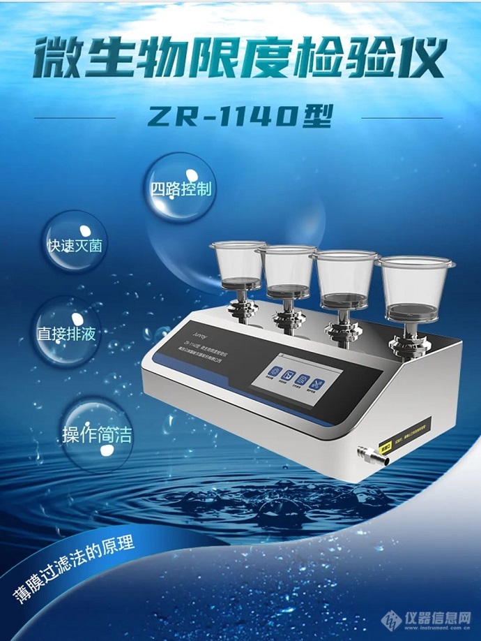 把关制药用水，保障药品质量！众瑞ZR-1140型微生物限度检验仪新品上市！