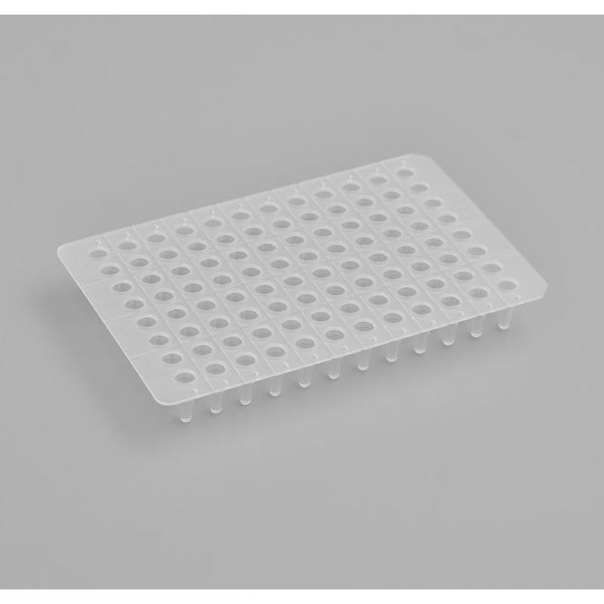 透明，无裙边,10板/盒,100板/箱 FDT-CP1000 0.1ml 96孔PCR板