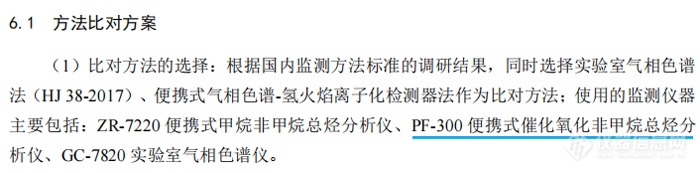 《固定污染源废气总烃、甲烷和非甲烷总烃的测定便携式催化氧化-氢火焰离子化检测器法》