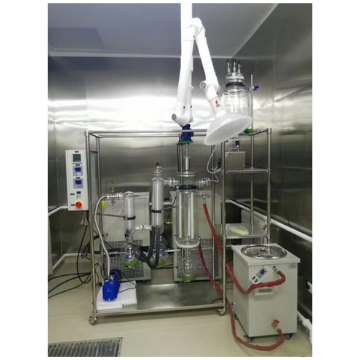 玻璃刮膜分子蒸馏仪AYAN-F100不锈钢短程分子蒸馏装置