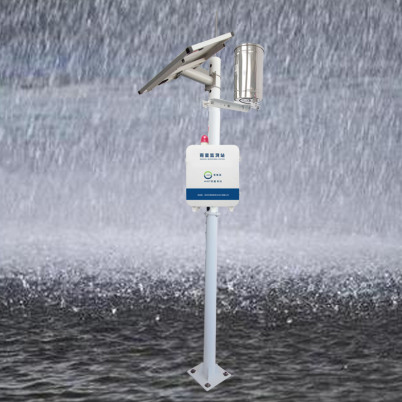雨量自动检测预警站 降水量观测仪器 雨水在线监测系统