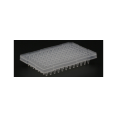 96孔荧光定量PCR板，200 μl磨砂，半裙边，单切角（A12）
