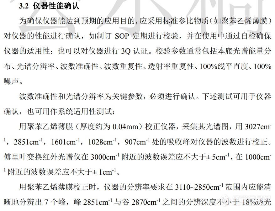 《中国药典》红外光谱法增订漫反射和显微模式