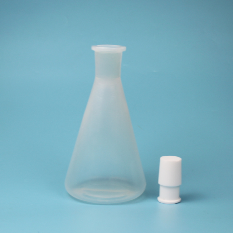 PFA三角瓶500ml现货配置氟化氢装置接收瓶反应瓶
