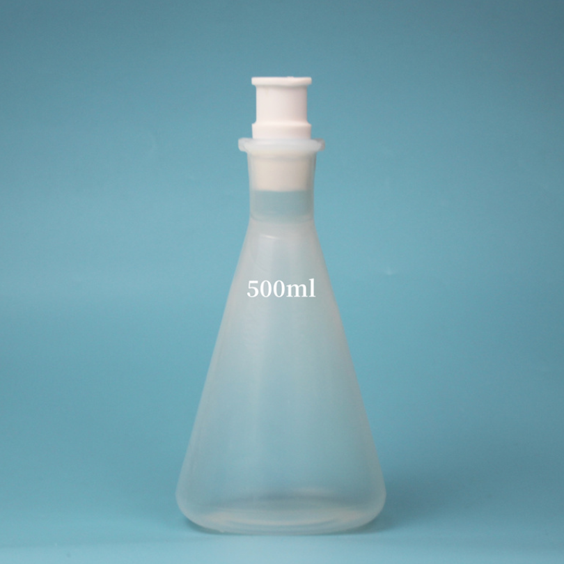 PFA三角瓶500ml现货配置氟化氢装置接收瓶反应瓶