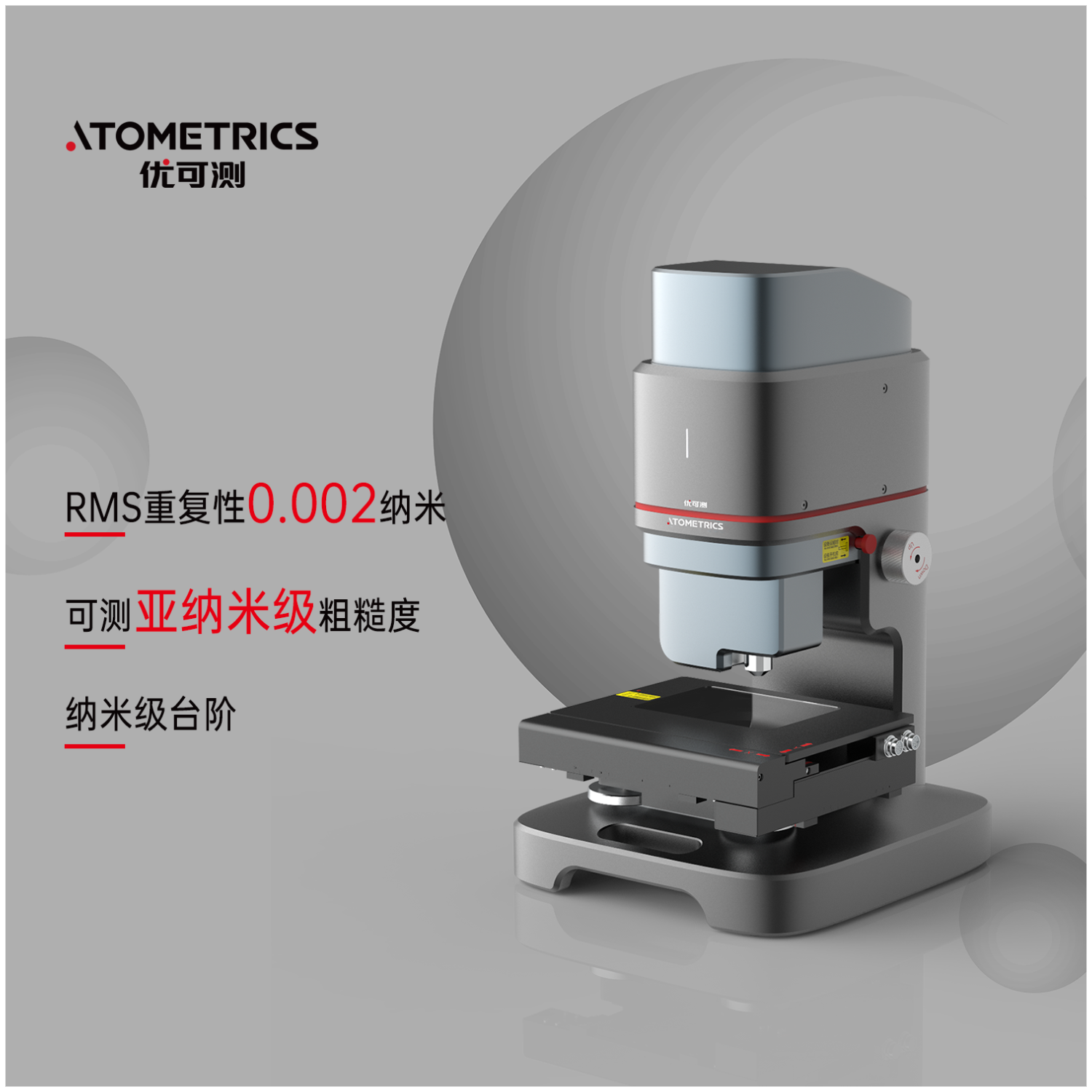 优可测Atometrics白光干涉仪粗糙度轮廓仪NA500