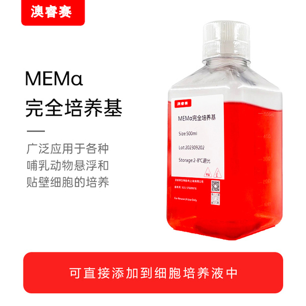 MEMα完全培养基（不含核苷，含20%FBS）